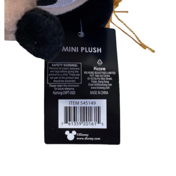 NWT Disney Mickey Mouse Plush 6" in Graduation Cap and Gown with Diploma - Picture 8 of 8